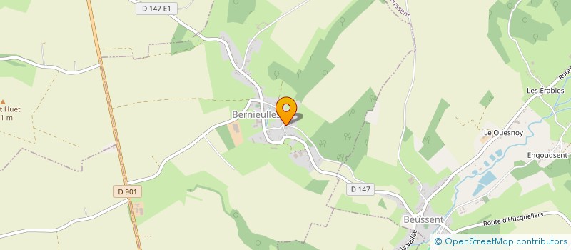 localisation de l'entreprise MONSIEUR NICOLAS BAMETZ  BERNIEULLES