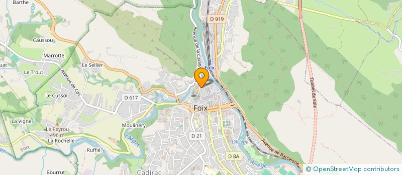 localisation de l'entreprise MONSIEUR NICOLAS BARBA à FOIX
