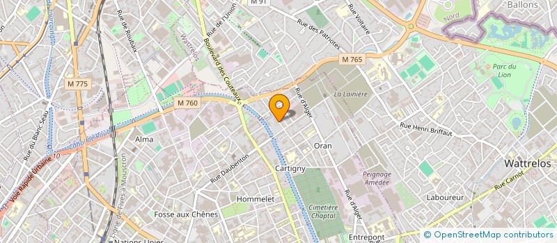 localisation de l'entreprise MONSIEUR NICOLAS BARBEAU  ROUBAIX