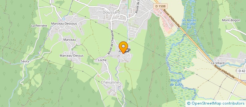 localisation de l'entreprise MONSIEUR NICOLAS BARBIERI  DOUSSARD