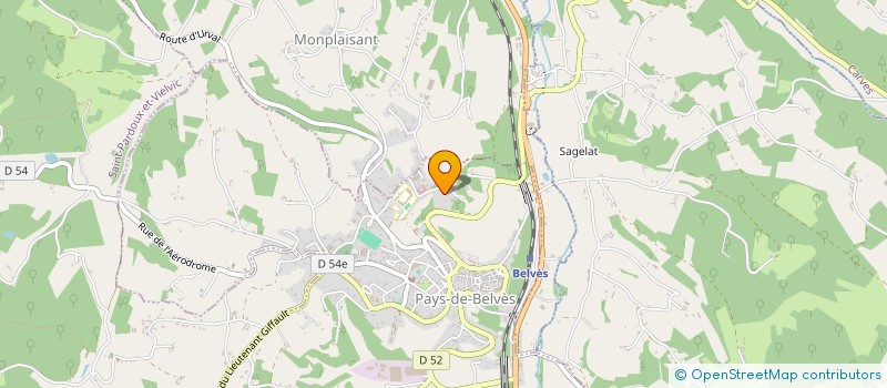 localisation de l'entreprise MONSIEUR NICOLAS BARDET  PAYS DE BELVES