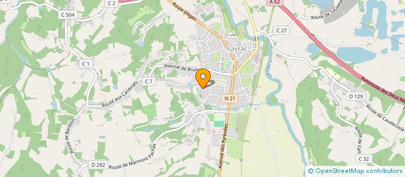 localisation de l'entreprise MONSIEUR NICOLAS BARET  LAYRAC