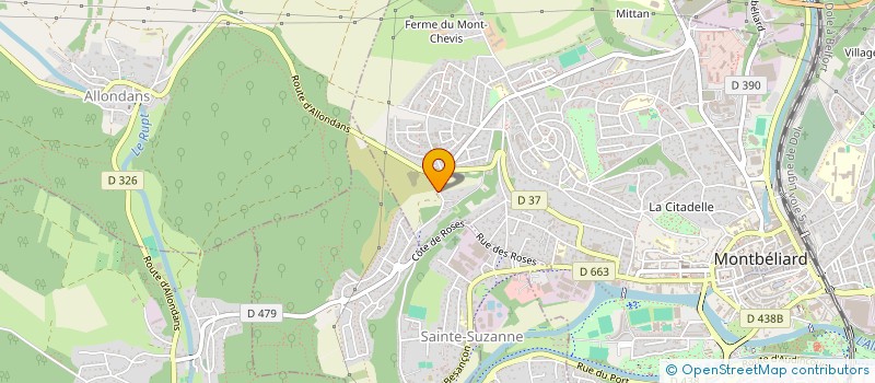 localisation de l'entreprise MONSIEUR NICOLAS BARET  MONTBELIARD