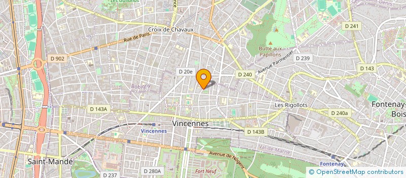 localisation de l'entreprise MONSIEUR NICOLAS BARON à VINCENNES