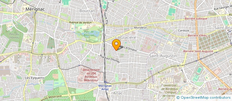 localisation de l'entreprise MONSIEUR NICOLAS BARRIERE  MERIGNAC