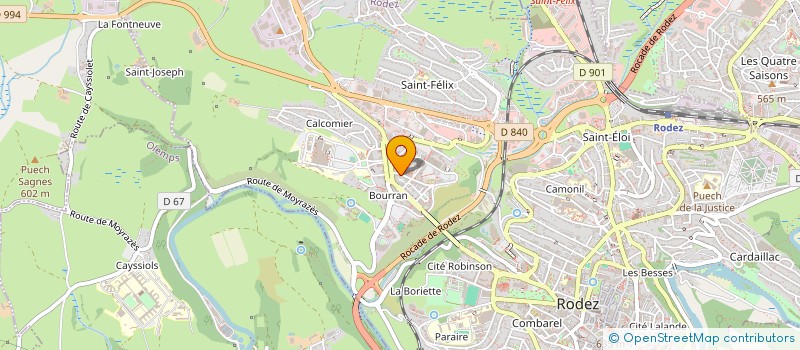 localisation de l'entreprise MONSIEUR NICOLAS BARTHE à RODEZ