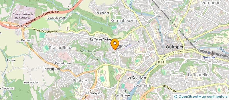 localisation de l'entreprise MONSIEUR NICOLAS BASSET LE DU à QUIMPER