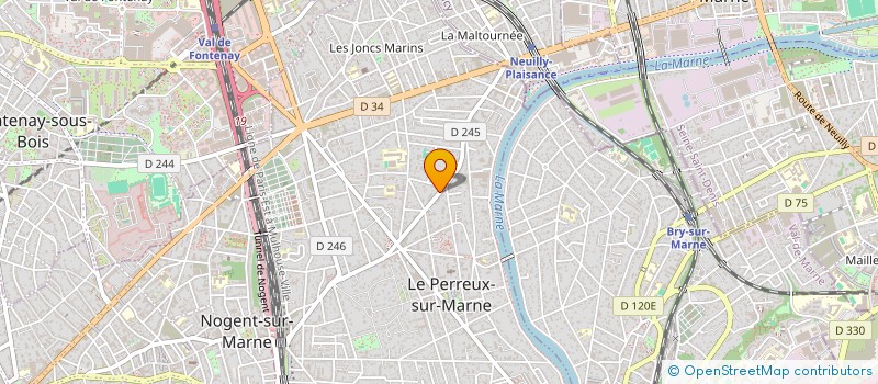 localisation de l'entreprise MONSIEUR NICOLAS BASTIDE à LE PERREUX-SUR-MARNE
