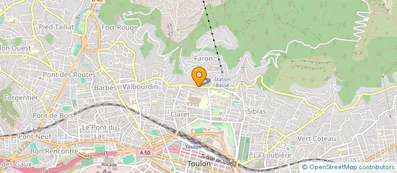 localisation de l'entreprise MONSIEUR NICOLAS BASTIDE  TOULON