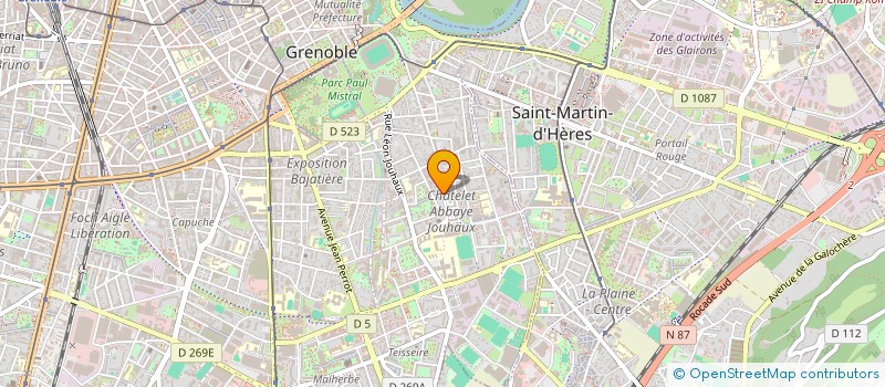 localisation de l'entreprise MONSIEUR NICOLAS BATELLIER  GRENOBLE