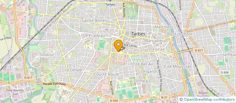 localisation de l'entreprise MONSIEUR NICOLAS BATTY  TARBES