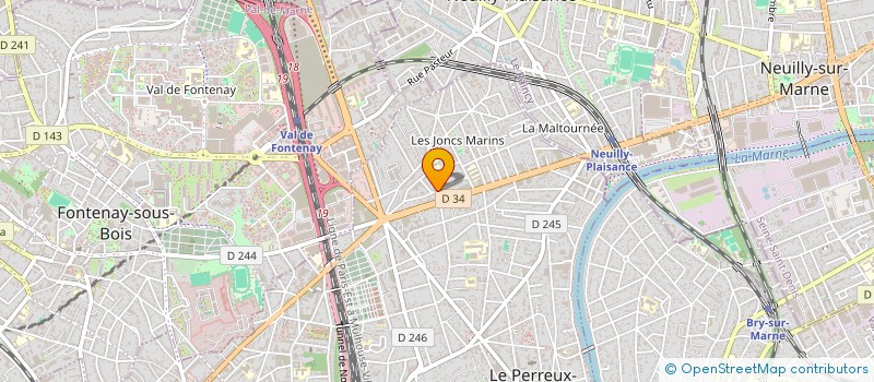 localisation de l'entreprise MONSIEUR NICOLAS BAUBILLIER à LE PERREUX-SUR-MARNE