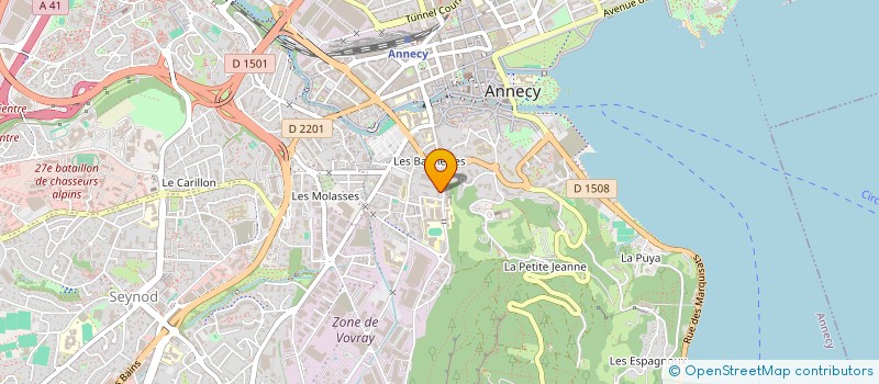 localisation de l'entreprise MONSIEUR NICOLAS BAUD  ANNECY