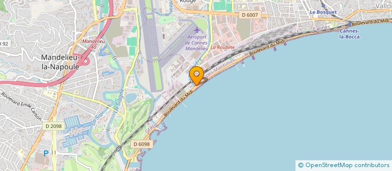 localisation de l'entreprise MONSIEUR NICOLAS BAUDIN  CANNES