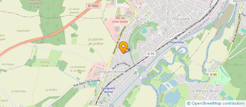 localisation de l'entreprise MONSIEUR NICOLAS BAUDIN  LONGUEIL-ANNEL