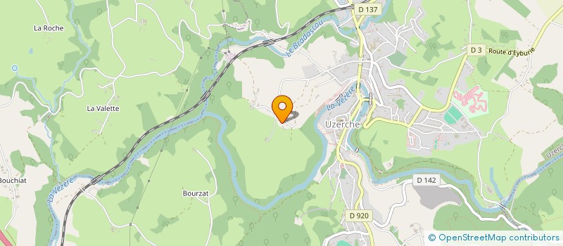 localisation de l'entreprise MONSIEUR NICOLAS BAUDOIN  UZERCHE