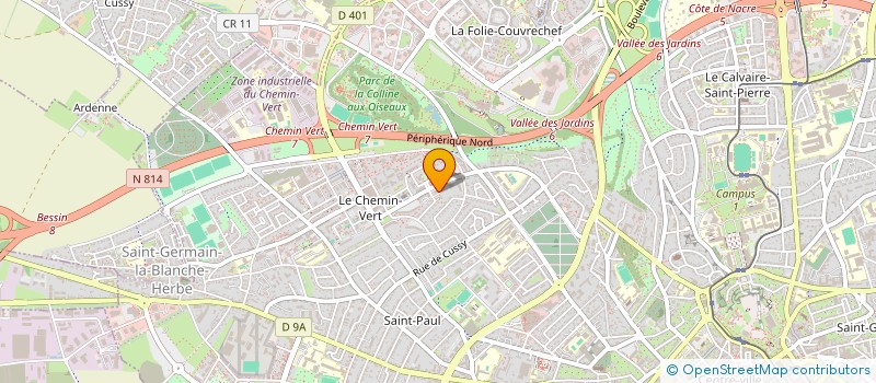 localisation de l'entreprise MONSIEUR NICOLAS BAUDON à CAEN