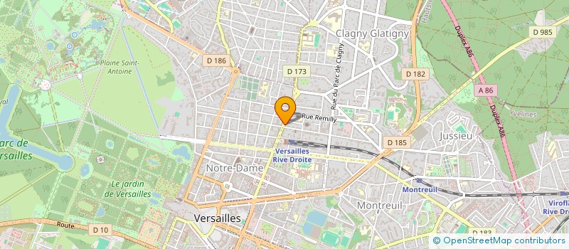 localisation de l'entreprise MONSIEUR NICOLAS BAUDOT à VERSAILLES