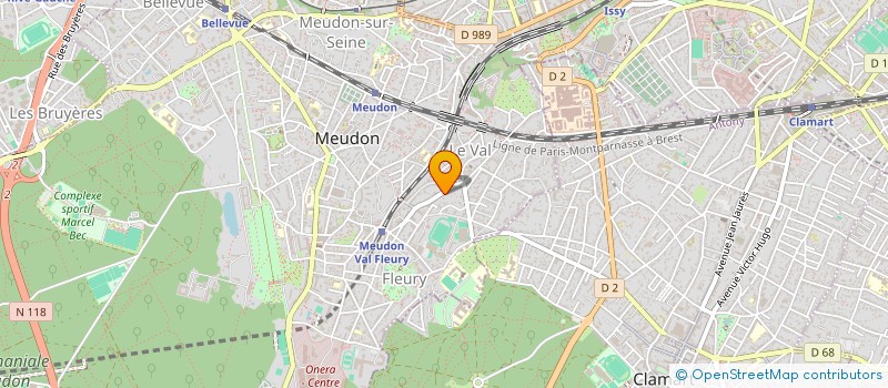 localisation de l'entreprise MONSIEUR NICOLAS BAUDRIER à MEUDON