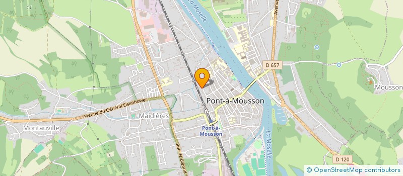 localisation de l'entreprise MONSIEUR NICOLAS BAUER  PONT-A-MOUSSON