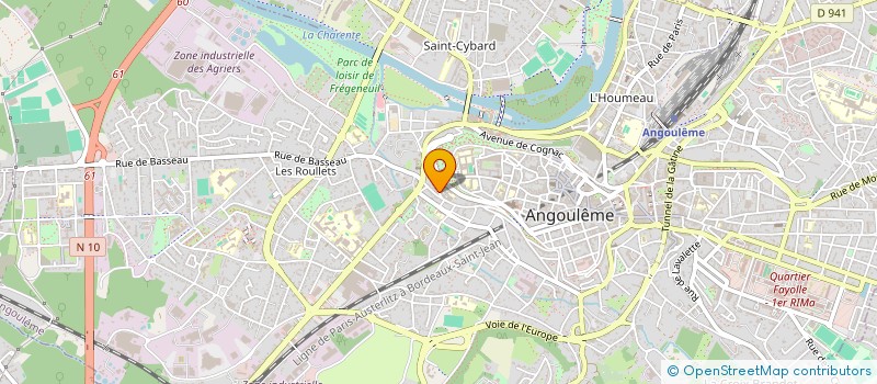localisation de l'entreprise MONSIEUR NICOLAS BAYARD à ANGOULEME