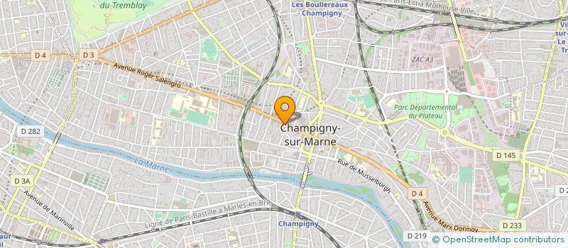 localisation de l'entreprise MONSIEUR NICOLAS BAYLE à CHAMPIGNY-SUR-MARNE