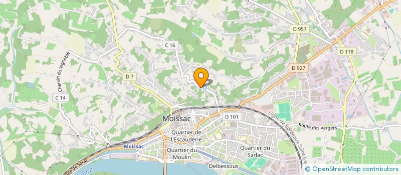 localisation de l'entreprise MONSIEUR NICOLAS BAZILLOU  MOISSAC