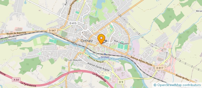 localisation de l'entreprise MONSIEUR NICOLAS BAZIN  ORTHEZ