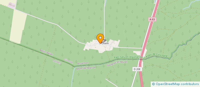 localisation de l'entreprise MONSIEUR NICOLAS BEAGUE  BELIN-BELIET