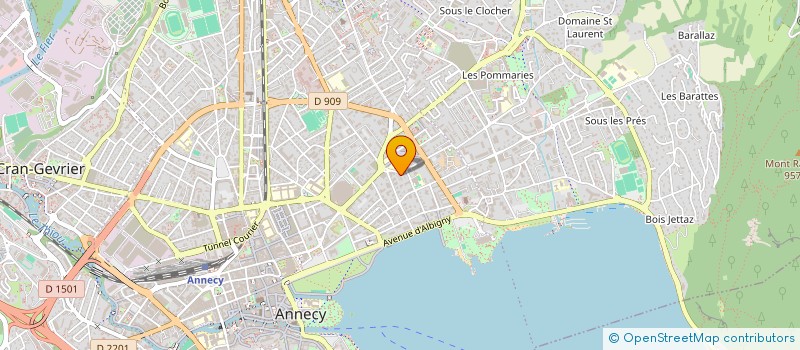 localisation de l'entreprise MONSIEUR NICOLAS BEAUCLE  ANNECY