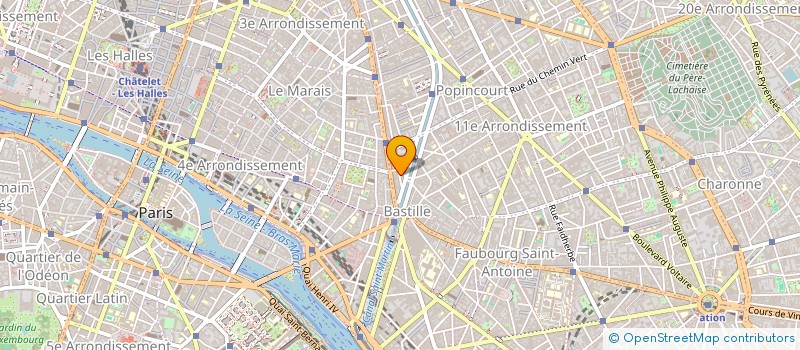 localisation de l'entreprise MONSIEUR NICOLAS BEAUGEON  PARIS 11