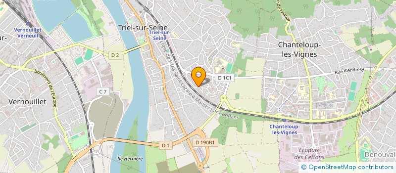 localisation de l'entreprise MONSIEUR NICOLAS BEAUJON  TRIEL-SUR-SEINE