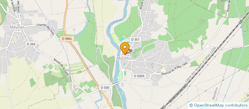 localisation de l'entreprise MONSIEUR NICOLAS BEAUME  MONTFRIN