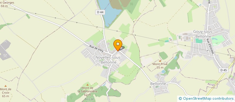 localisation de l'entreprise MONSIEUR NICOLAS BEAUMONT  NOYELLES-SOUS-BELLONNE