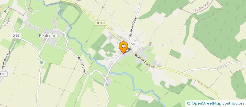 localisation de l'entreprise MONSIEUR NICOLAS BEAURAIN  FROHEN-SUR-AUTHIE