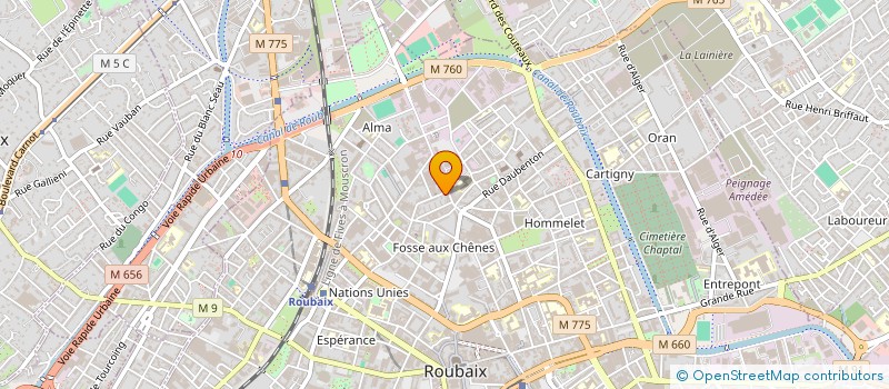 localisation de l'entreprise MONSIEUR NICOLAS BEAURAIN  ROUBAIX