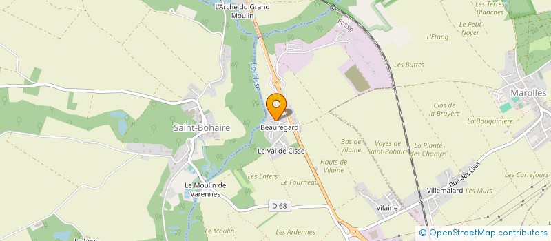 localisation de l'entreprise MONSIEUR NICOLAS BEAUVOIR à SAINT-BOHAIRE