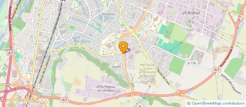 localisation de l'entreprise MONSIEUR NICOLAS BEBLIK  VALENCE