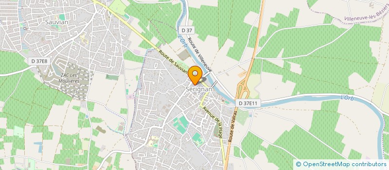 localisation de l'entreprise MONSIEUR NICOLAS BECKER  SERIGNAN