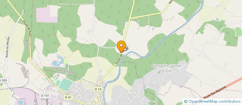 localisation de l'entreprise MONSIEUR NICOLAS BECQUART  CARCEN-PONSON