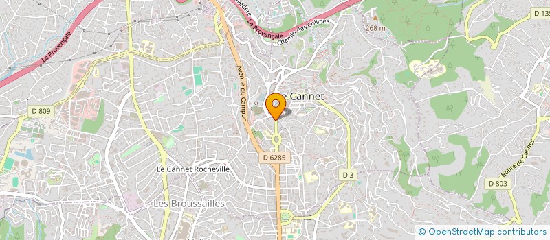 localisation de l'entreprise MONSIEUR NICOLAS BEDEL  LE CANNET