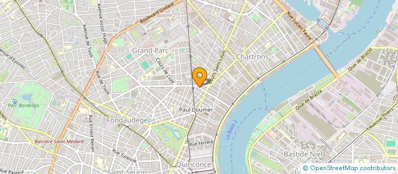 localisation de l'entreprise MONSIEUR NICOLAS BEDUNEAU  BORDEAUX