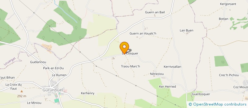 localisation de l'entreprise MONSIEUR NICOLAS BEGAT  GURUNHUEL