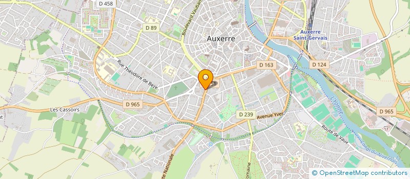 localisation de l'entreprise MONSIEUR NICOLAS BEHR à AUXERRE