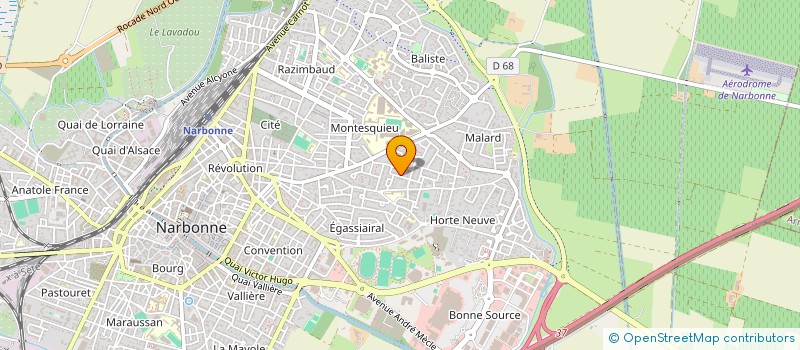 localisation de l'entreprise MONSIEUR NICOLAS BEILLE à NARBONNE