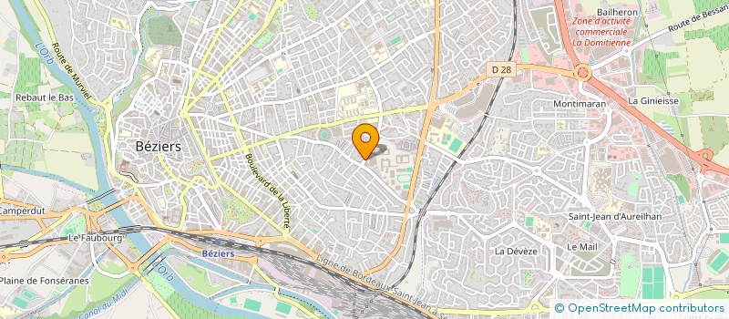 localisation de l'entreprise MONSIEUR NICOLAS BEL  BEZIERS