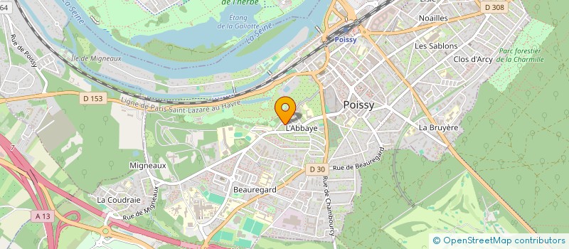 localisation de l'entreprise MONSIEUR NICOLAS BELADEN  POISSY