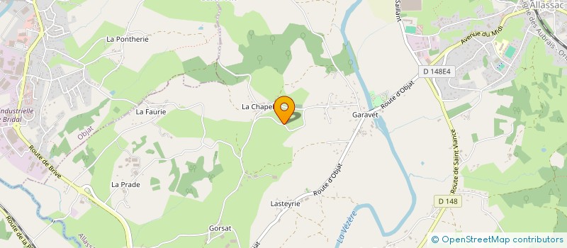 localisation de l'entreprise MONSIEUR NICOLAS BELAIR  ALLASSAC