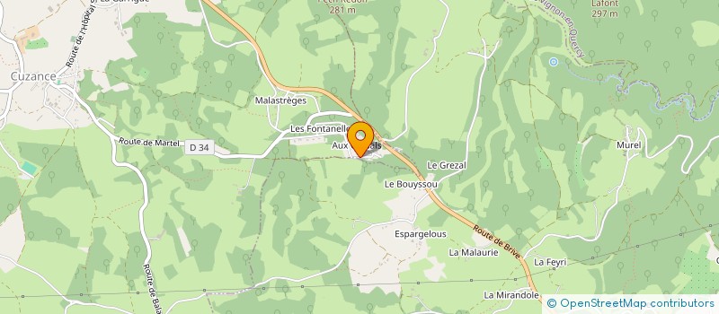 localisation de l'entreprise MONSIEUR NICOLAS BELARBRE  CUZANCE