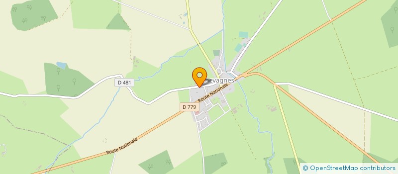 localisation de l'entreprise MONSIEUR NICOLAS BELGRAND  CHEVAGNES